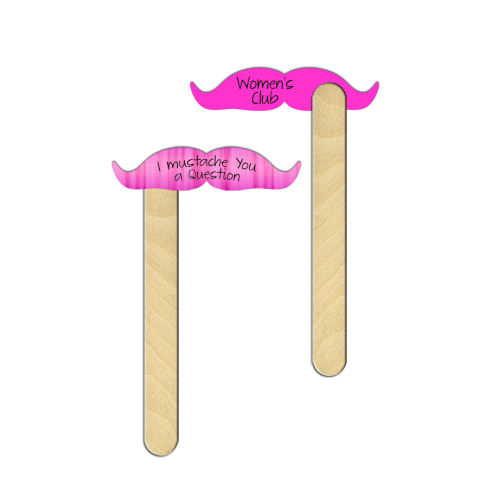 DMU102 Vaudeville Mustache on a stick With Full...